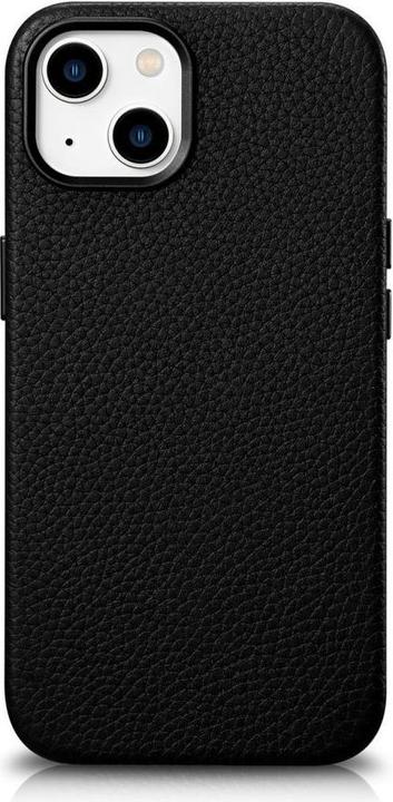 Immagine prodotto iCarer Litchi Premium Leather Case iPhone 14 Custodia magnetica in pelle con MagSafe Nero (WMI14220709-B) (Apple iPhone 14)