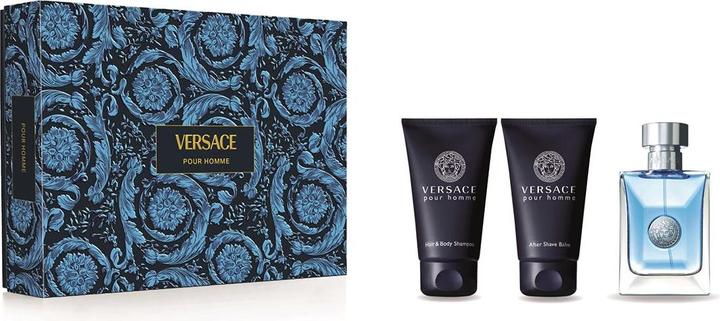 Produktbild Versace Pour Homme Gift Set EDT 50 ml. after shave balm 50 ml and Shampoo 50 ml 50ml (Haarpflege set)
