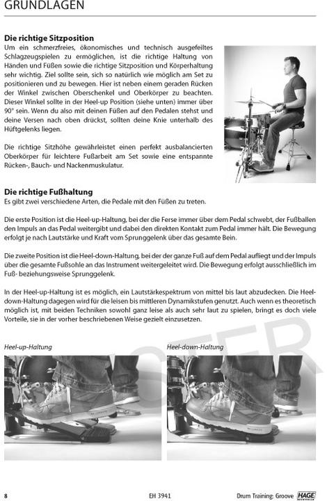 Produktbild Drum Training Groove + CD + DVD (Deutsch, Martin Klee, Helmut Hage, 2012)