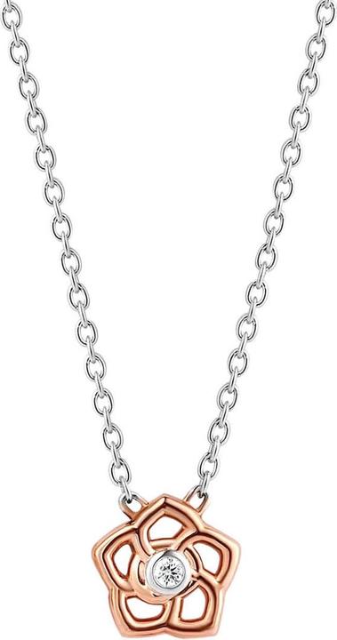 Immagine prodotto Ti Sento Milano Collana con fiore e zirconi placcati oro rosa 3932ZR/42 (Argento 925, 48 cm)
