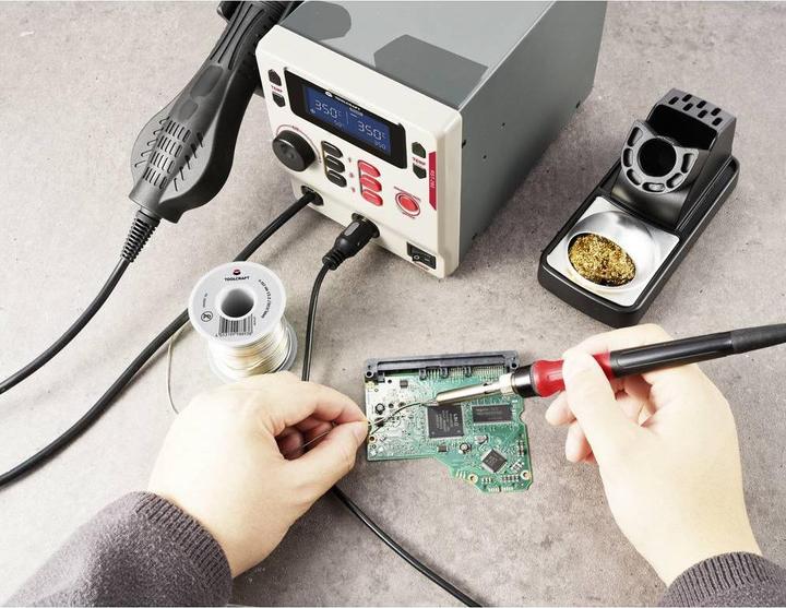 Immagine prodotto Toolcraft RST-280 Set stazione di saldatura digitale 865W 80 - 500°C incl. punta di saldatura