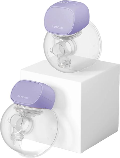 Actual product image Momcozy S9 Pro Wearable Breast Pump Purple Double Packs