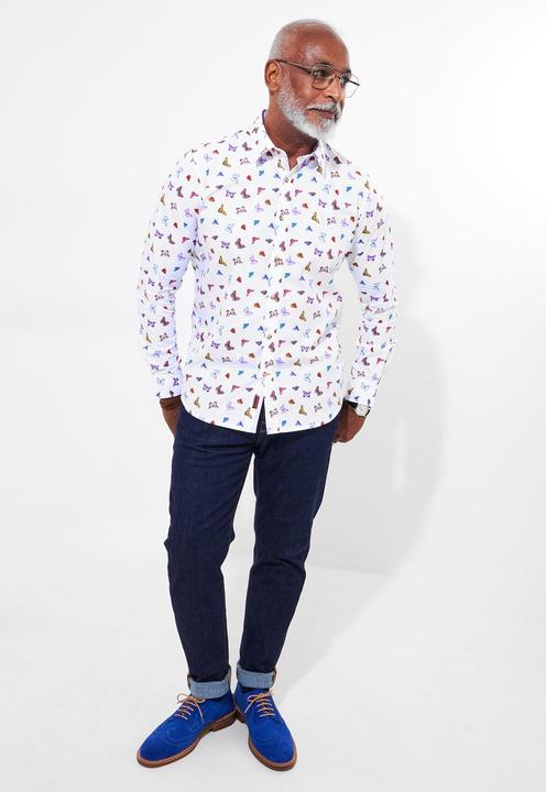 Produktbild Joe Browns Butterfly Print Contrast Trim Shirt (S)