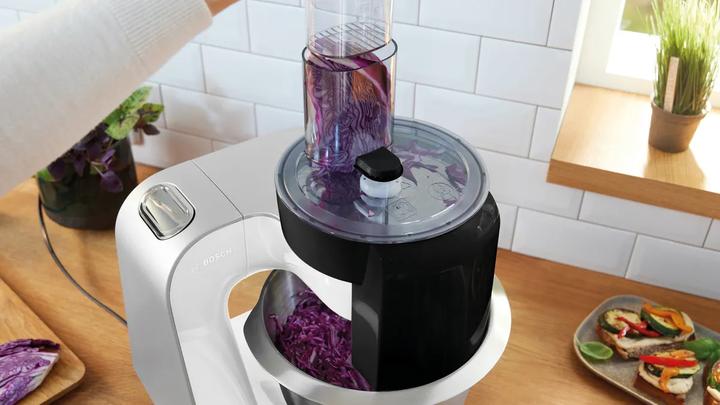Immagine prodotto Bosch Hausgeräte Serie 4, Robot da cucina, MUM 5, 1000 W, bianco, argento, MUM58210 (1000 W)