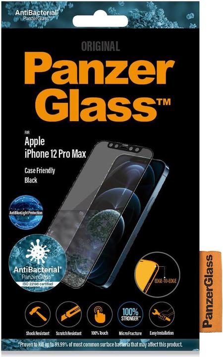 PanzerGlass Case Friendly Black AB ABL (1 pièce(s), Apple iPhone 12 Pro Max)