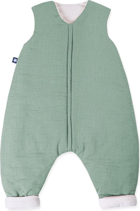 Produktbild Julius Zöllner Baby-Winterschlafsack Jumper gefüttert Musselin Grün 80 cm (80 cm, 2.5 TOG)