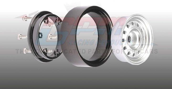 Image du produit GPM JEU DE JANTES BEADLOCK ALU 1.0 12 TROUS (1 JEU/4 PIÈCES) OR TRX-4M, SCX24