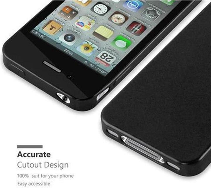 Actual product image Cadorabo TPU Matt Metallic Cover (Apple iPhone 4, G4s)