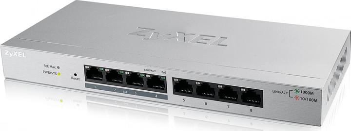 Produktbild Zyxel GS1200-8HP: 8Port-PoE+-Switch, V2 (8 Ports)