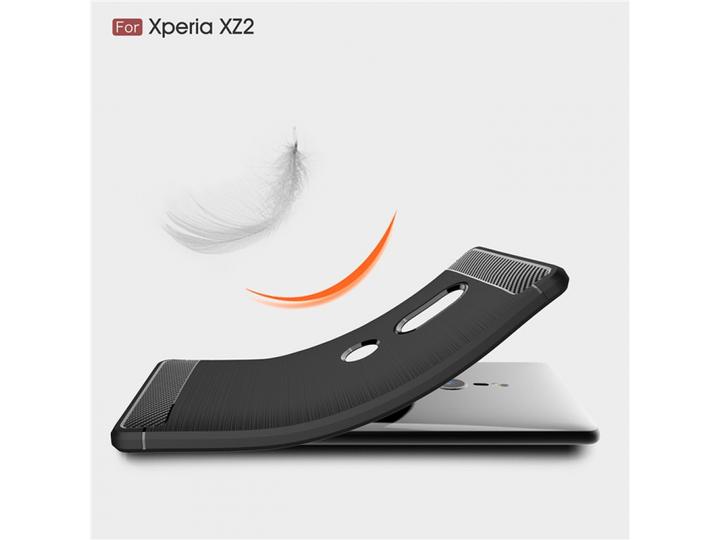 Immagine prodotto Screenguard Sony Xperia XZ2 Cover Carbon Brushed Soft TPU (Sony Xperia XZ2)