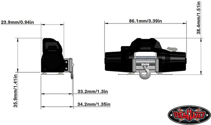 Image du produit Rc4Wd WARN Treuil à câble Zeon 10