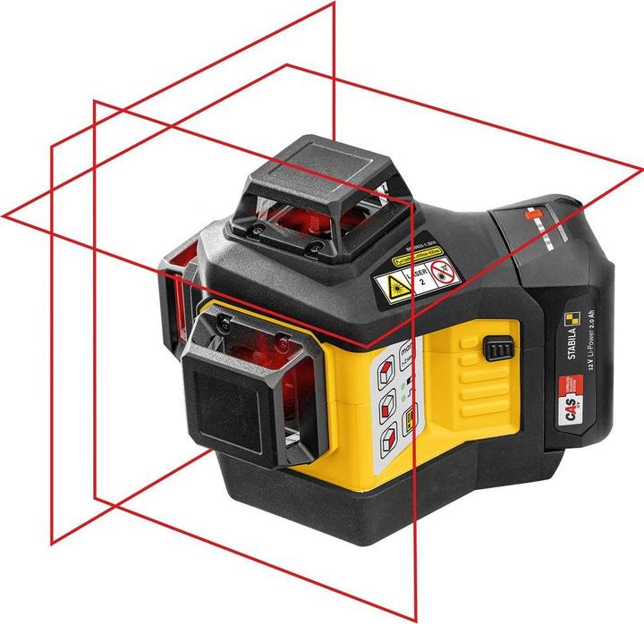 Actual product image Stabila Multiline laser LAX 600, 12 V system, 7-piece set, with battery and charger (EU) - 19793