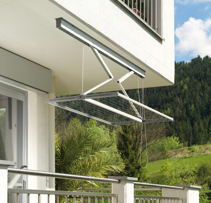 Juwel Ceiling dryer Samba 140 (hanging length 13.7 m, tumble dryer for large items of laundry / bed linen) (13.70 m)