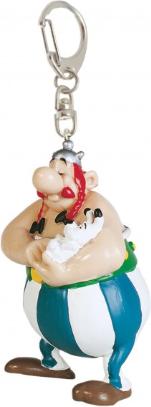 Plastoy Asterix: Obelix Holding Dogmatix 13 cm Keychain