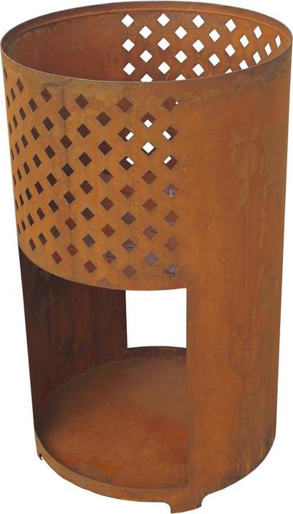 Produktbild Wellcraft Feuerkorb mit Holzaufbewahrungsfach (42 cm)
