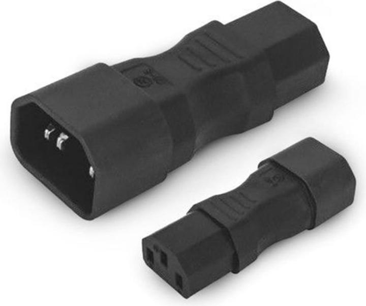 Actual product image Alpha Elettronica Adapter plug C13 - C14, straight (C14, C13)