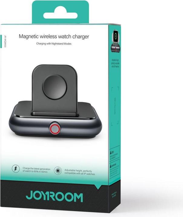 Produktbild Joyroom JR-WQW03 kabelloses Ladegerät für Apple Watch Smartwatches – Schwarz