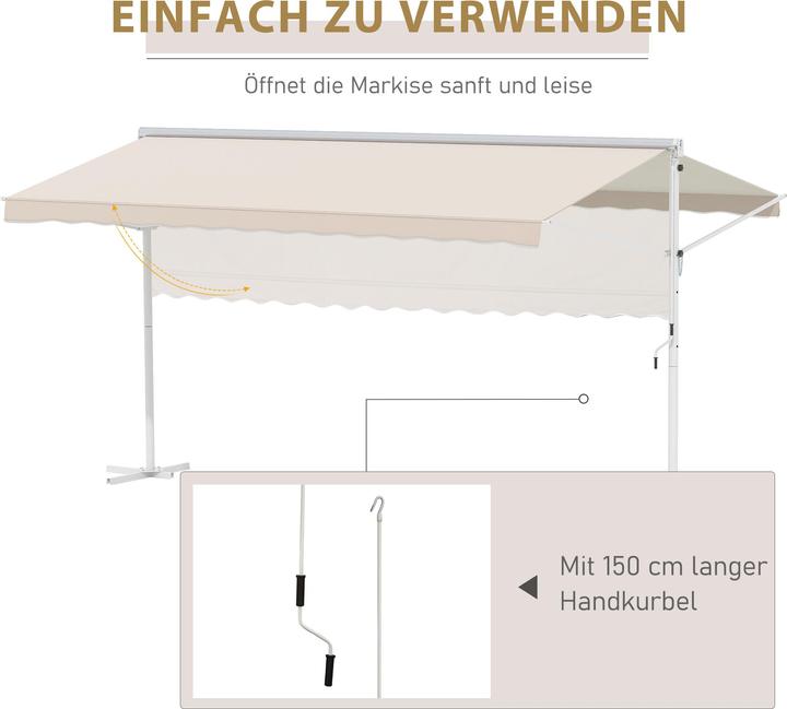 Image du produit Outsunny Store de jardin à manivelle (3.42 m)