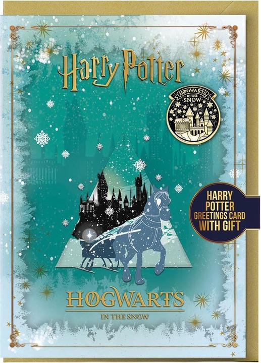Produktbild Grusskarte Hogwarts Winter weihnachtliches Design Karton (1 Stk.)
