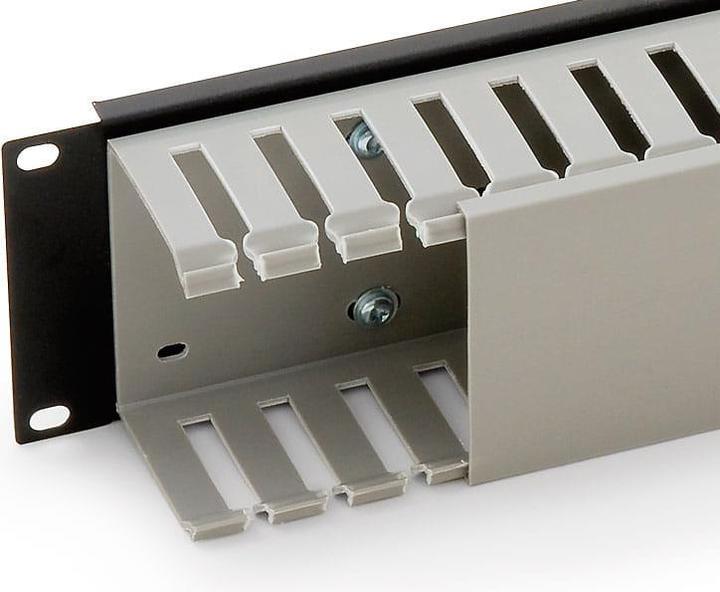 Produktbild Triton RAC-VP-X04-A1 - Einseitiger 19-Zoll-Kunststoffkabelkanal, 2 HE