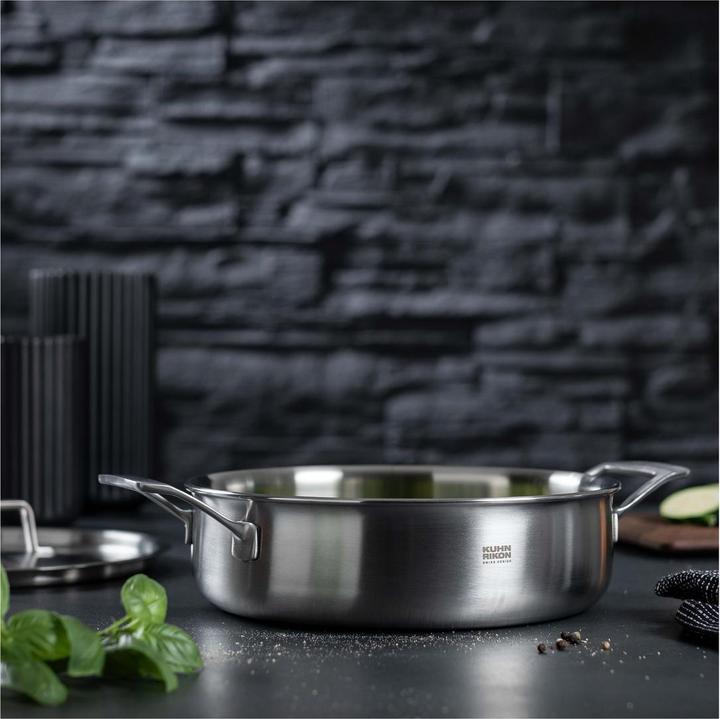 Productafbeelding Kuhn Rikon CULINARY FIVEPLY Serveerpan 3,0 L - Ø 24 cm (24 cm, Kookpotten en pannenset, Aluminium, Roestvrij staal)