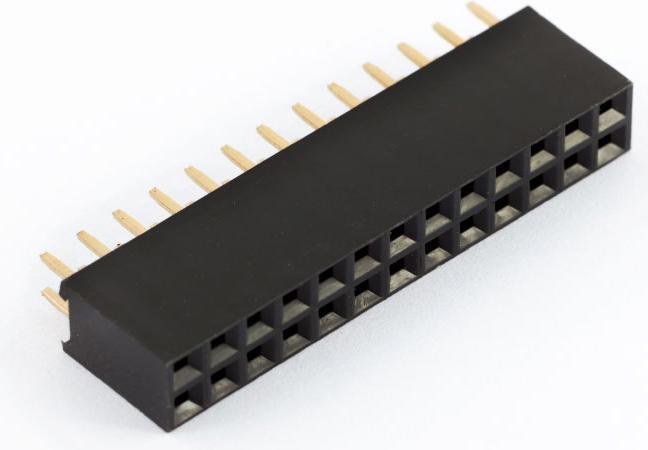 Actual product image OEM Female header 2x13Pin pitch 2.54mm