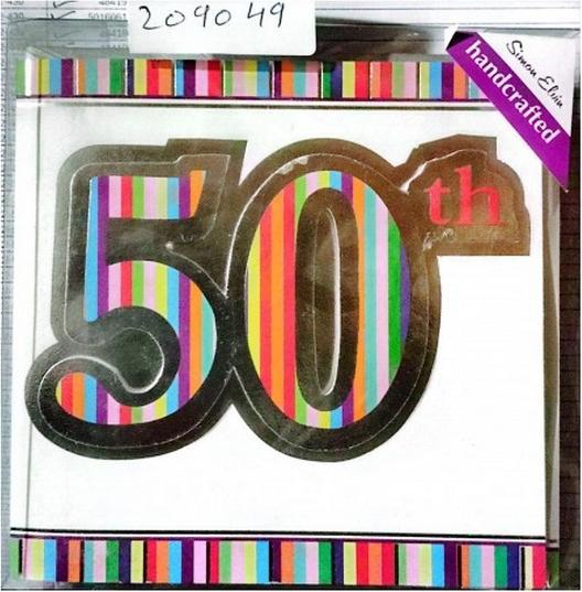 Immagine prodotto Simon Elvin 50esimo Compleanno Inviti (50 pz.)