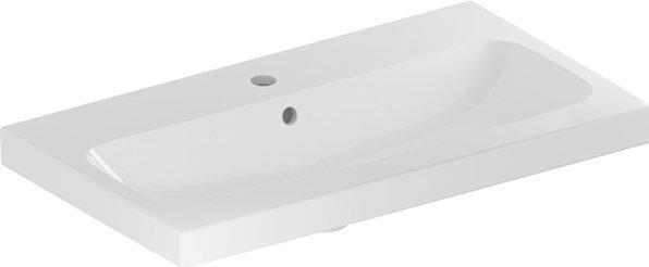 Actual product image Geberit Washbasin iCon Light 75 cm encrusted white 501842001 (420 mm, 750 mm)