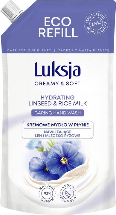Produktbild Luksja Liquid Soap Refill Lin&Rice 400ml (Flüssigseife, 400 ml)
