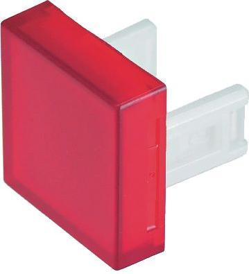 EAO Spherical cap square red, transparent plastic 31 Series Switches