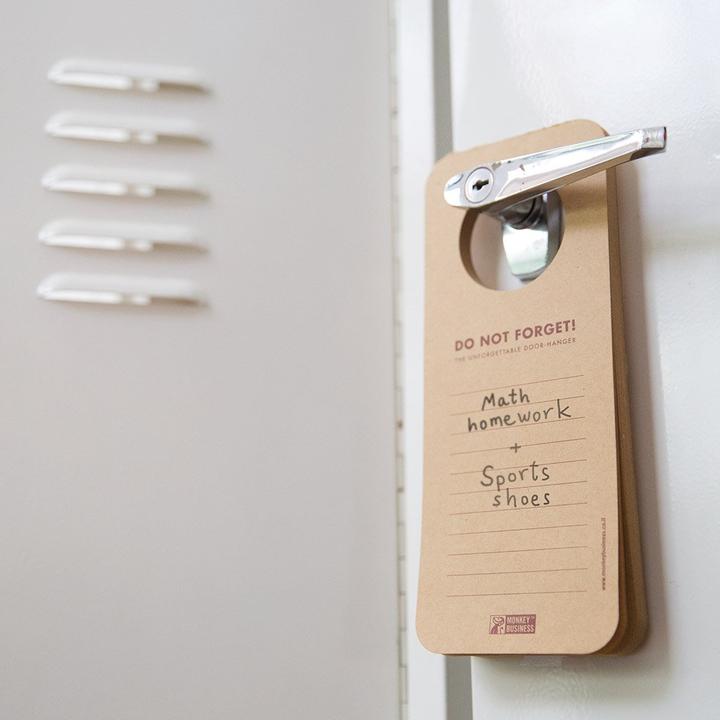 Actual product image Monkey Business Unforgettable Doorhanger - Notepad Doorhanger
