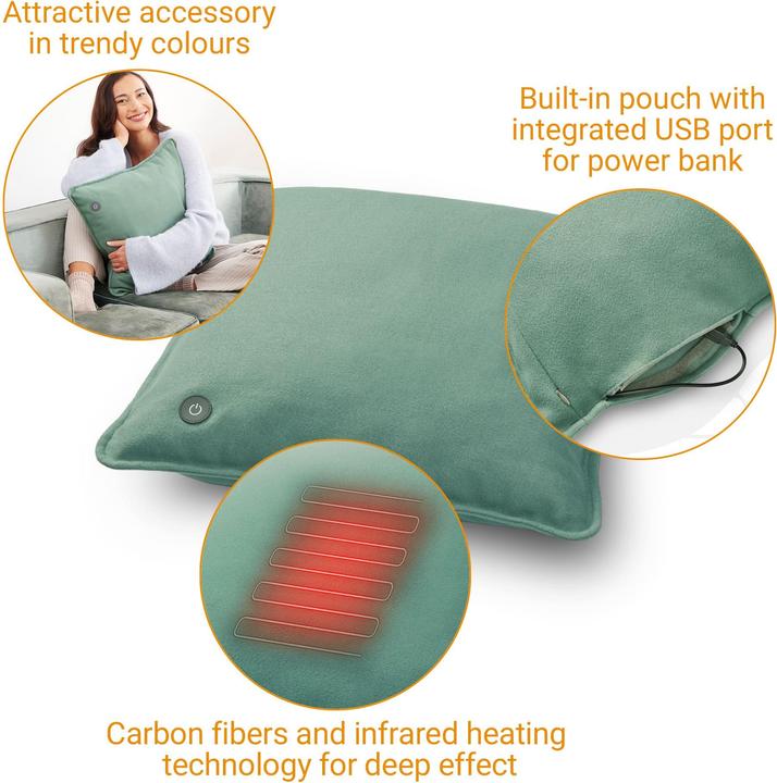 Actual product image Medisana HC 250 Interior Cushion Line green (40 x 40 x 18 cm)