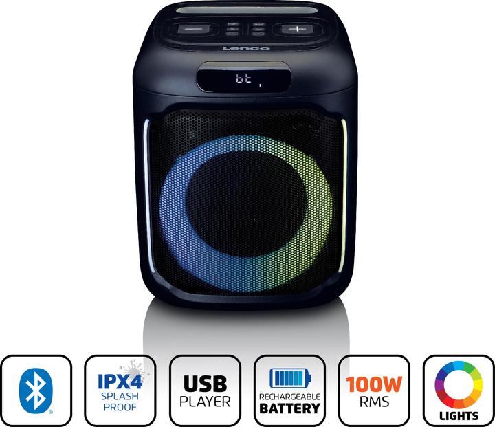 Actual product image Lenco PA-100PK (14 h, Rechargeable battery operated)