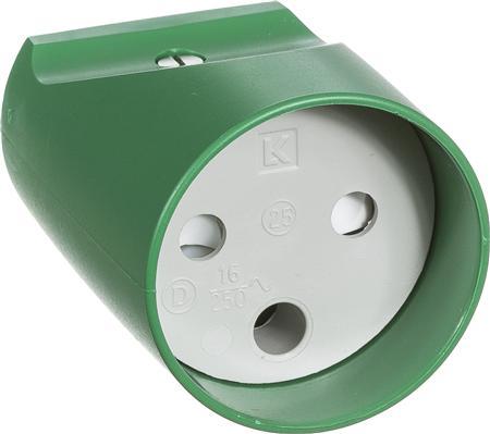 Produktbild LK Verlängerungskabel rund ohne Erde16A 250V grün