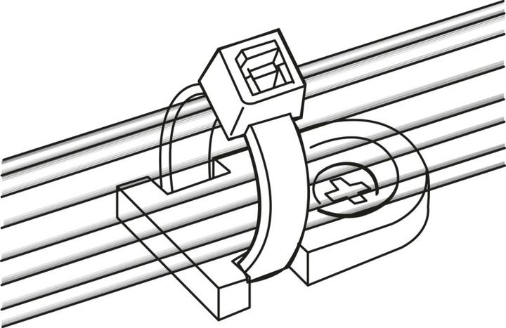 Produktbild HellermannTyton Befestigungssockel (Befestigungsschlaufen, 12.50 mm, 100 Stk.)