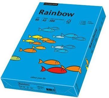 Actual product image Rainbow Multifunctional paper colour DIN A3 80g/m² intensive blue 500 sheets/pack. (80 g/m², 500 x, A3)