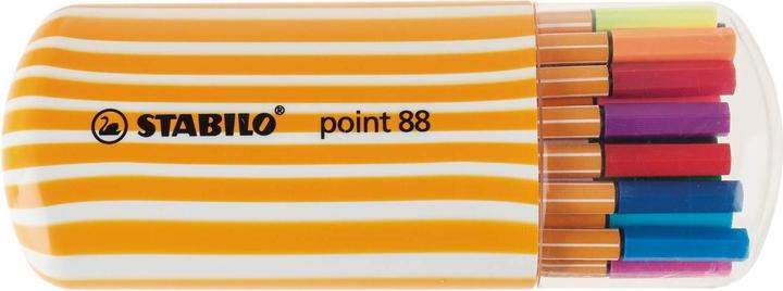 Actual product image STABILO Fineliner point 88, 20 Zebrui Neon (Multicoloured, 20 x)
