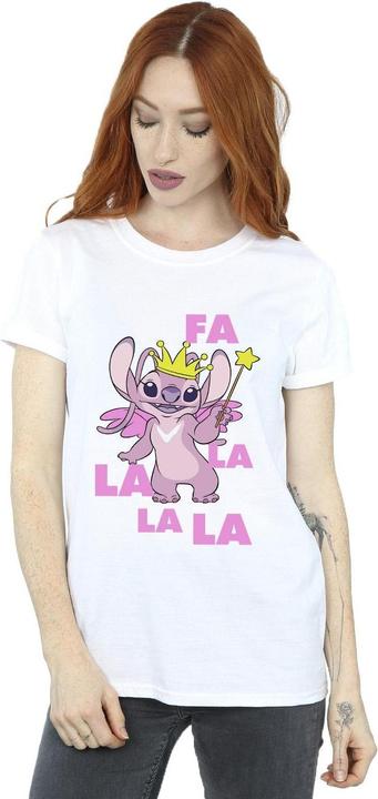 Immagine prodotto Disney Lilo & Stitch Angel Fa La La Maglietta Ampia Donna (XXL)