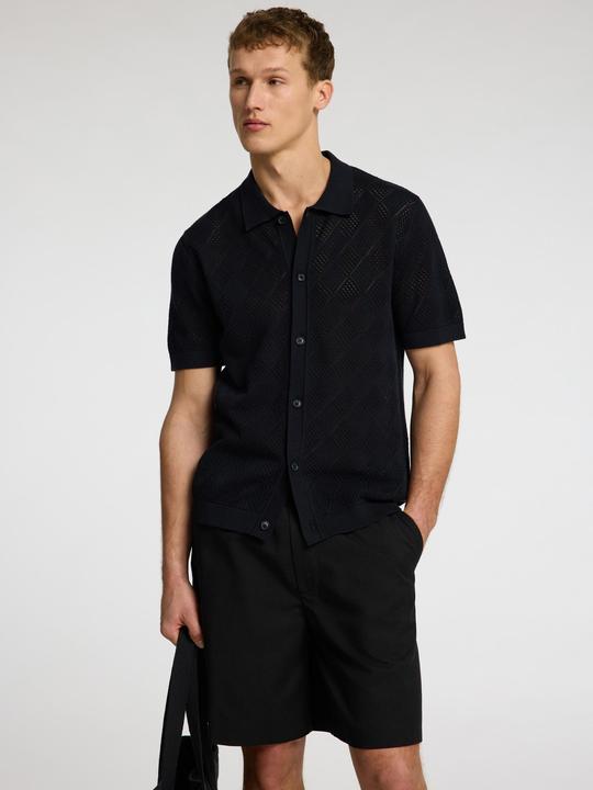 Produktbild Selected Homme Kurzarm Polohemd aus Strick (XXL)