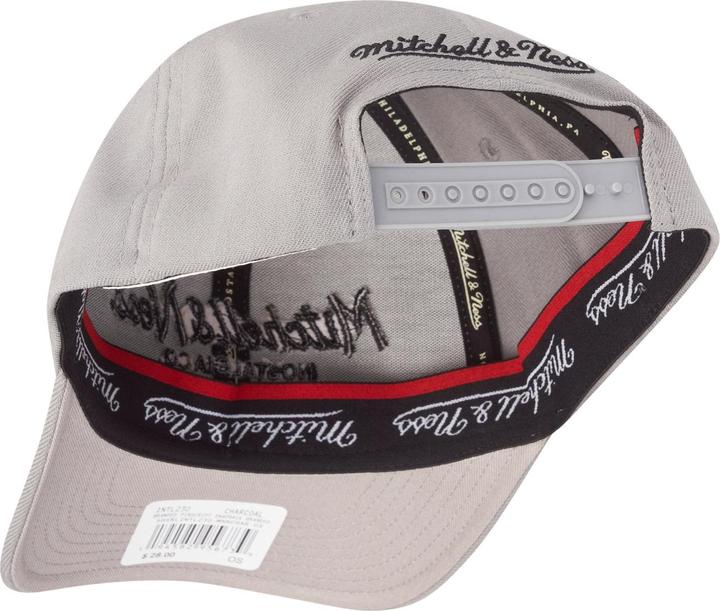 Produktbild Mitchell & Ness Stretch Snapback Cap PINSCRIPT Logo charcoal