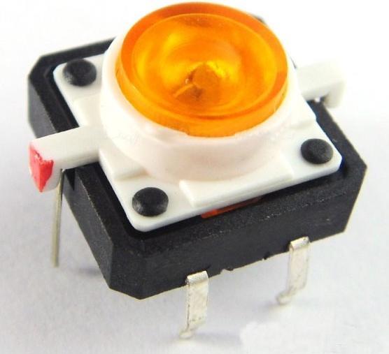 Immagine prodotto Play-Zone Interruttore a circuito 12 x 12 X 7 mm con LED Arancione