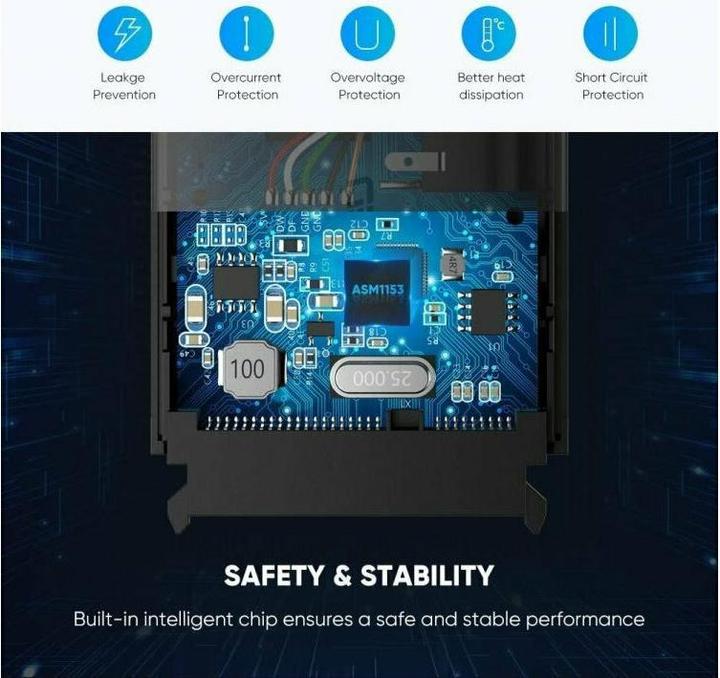 Immagine prodotto Ugreen Convertitore da USB 3.0 a SATA Adattatore 2.5" SATA SSD HDD a USB 3.0