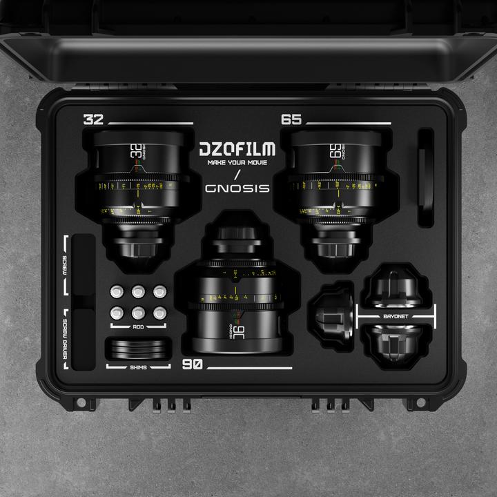 Immagine prodotto Dzofilm Kit Gnosis a 3 lenti (Macro 24/32/65 T2.8) imperiale (PL, Full-frame)