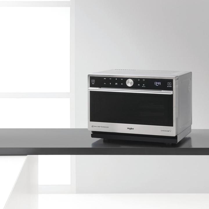 Produktbild Whirlpool MWSC 9133 SX Kombi-Mikrowelle mit flacher Oberfläche 33 L 1000 W Schwarz, Edelstahl (33 l)