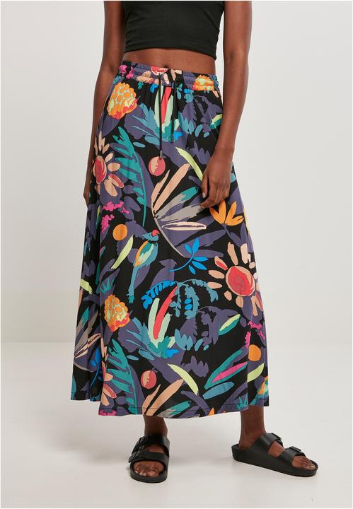 Actual product image Urban Classics Ladies Viscose Midi Skirt (XS)