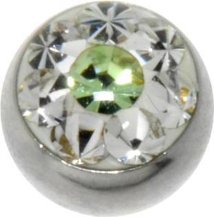 Produktbild Bijouteria 1.2mm Piercing-Kugel (Premium Kristall, Chirurgenstahl 316L)