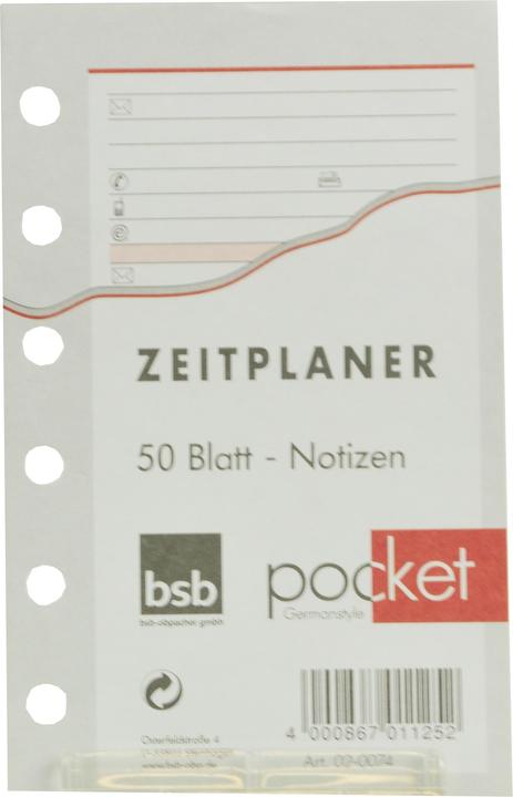 Immagine prodotto BSB-Obpacher Inserti indirizzo circa A7 50 fogli (12 x 8 cm)