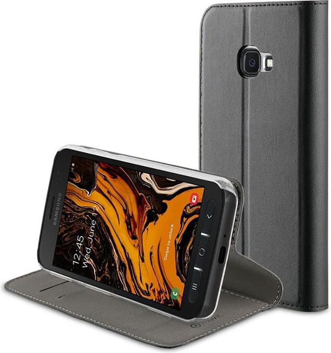 Actual product image Muvit Edition Folio Stand Noir: Samsung Galaxy Xcover 4s (Samsung Galaxy Xcover 4s)