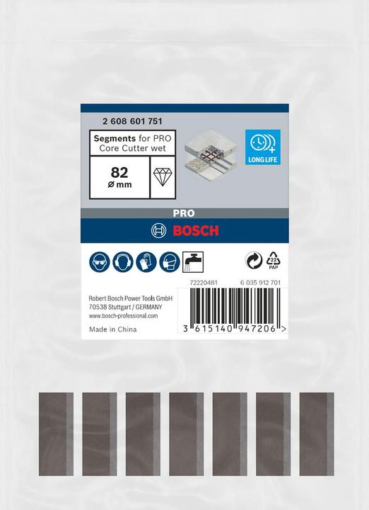 Produktbild Bosch Professional Zubehör PRO Core Cutter wet, 82 x 10 mm, 1 1/4-Zoll-UNC (102 Millimeter)