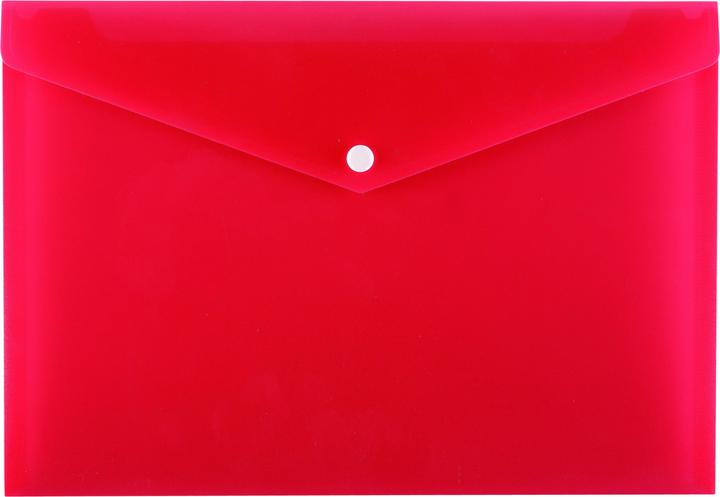 Idena Enveloppe d'expédition C4 PP, rouge translucide (1 x)